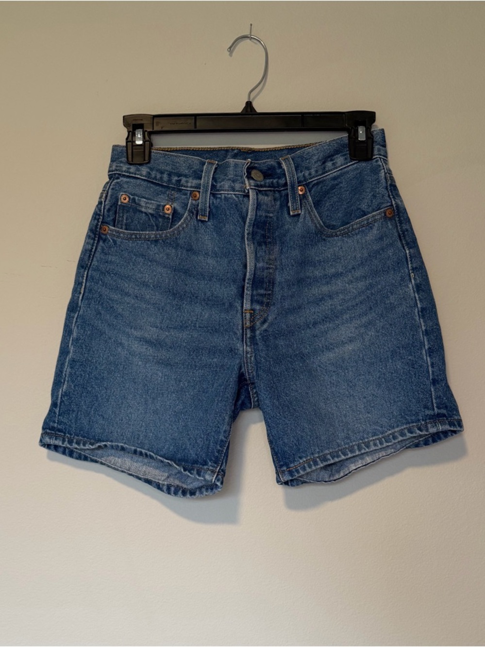 Levi's 501 Mid-Thigh Denim Shorts